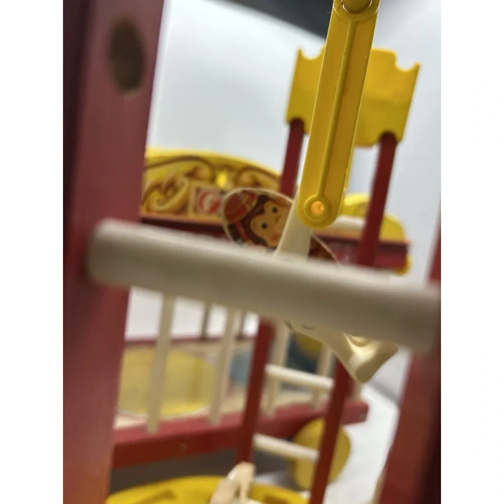 Vintage Fisher Price Circus #900 Wagon Wooden‎ Train 1962